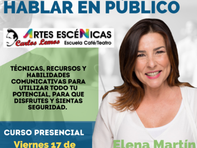 Nueva convocatoria del taller presencial «Recursos para hablar en público» en Madrid